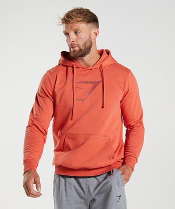 Gymshark Sharkhead Infill Muške Majica S Kapuljačom Crvene | HR 2736OKI